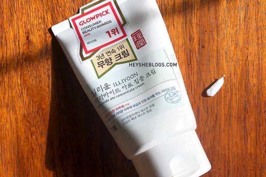 A photo of the 200mL tube of illiyoon ceramide ato concentrate cream