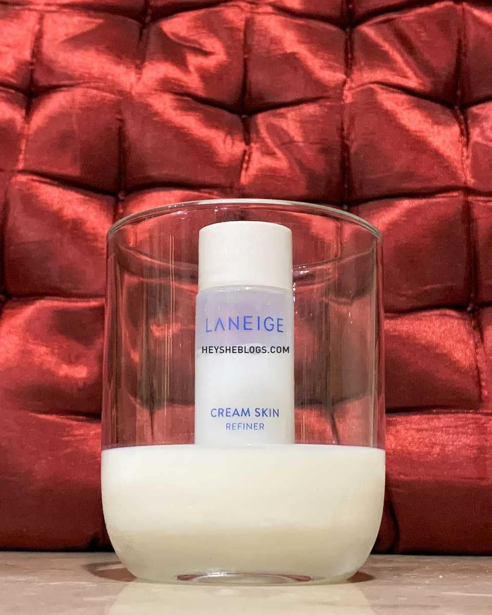 bottle of laneige cream skin refiner